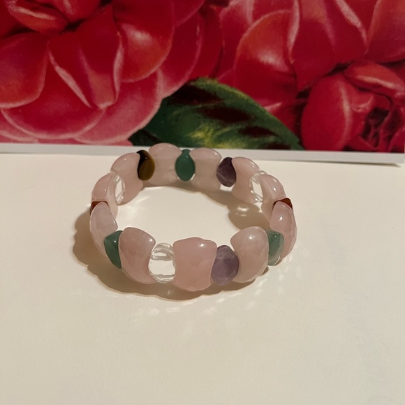 Beautiful Gemstone Bracelet Rose Quartz - Picture 3 of 5